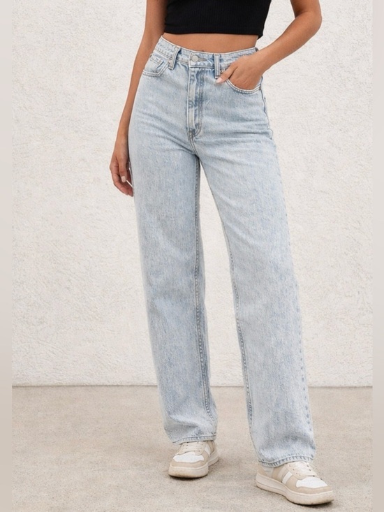 Abercrombie & Fitch Denim - Abercrombie & Fitch Light Blue Straight Leg Jeans